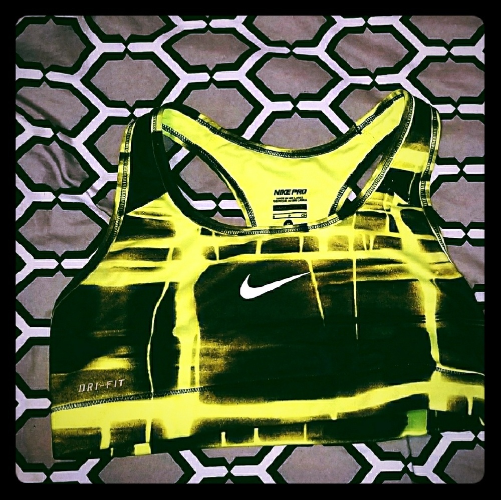 Nike Neon Sport Bra Size Small